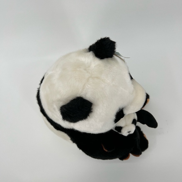 Rare Mother Panda With Baby Cub In Arms Plush from China 14” New - Super Cute - Picture 5 of 12